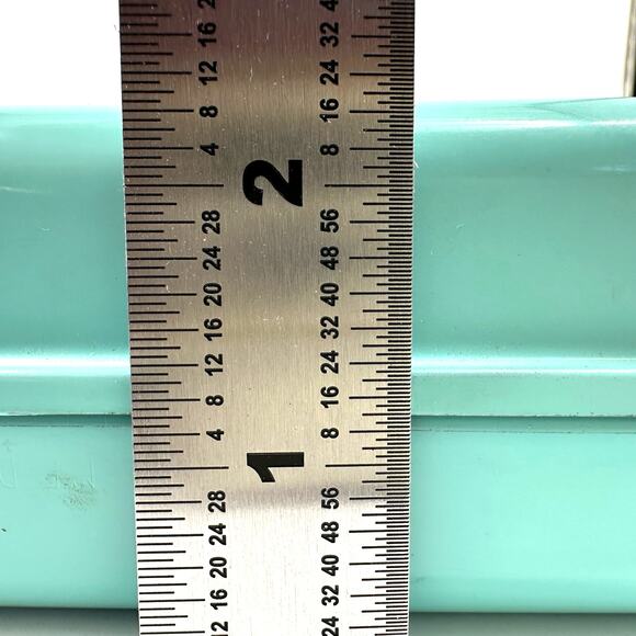 Vintage Turquoise Metal Box Great Southern Life Insurance Co Houston Texas - Picture 5 of 8